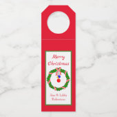 ÉTIQUETTES POUR BOUTEILLES CHIC MERRY CHRISTMAS (Devant)