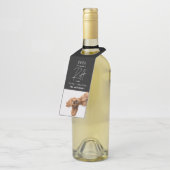 Étiquettes Pour Bouteilles Chien de Noël drôle ruff année dans la carte d'exa (Incliné)