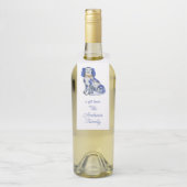 Étiquettes Pour Bouteilles Chiens de Staffordshire à l'aquarelle (Sur bouteille)