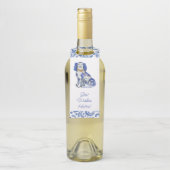 Étiquettes Pour Bouteilles Chiens de Staffordshire aquarelle (Sur bouteille)