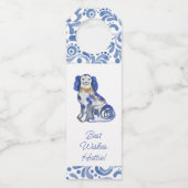 Étiquettes Pour Bouteilles Chiens de Staffordshire aquarelle (Devant)