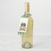 Étiquettes Pour Bouteilles Chiot de la Saint-Patricks (Incliné)