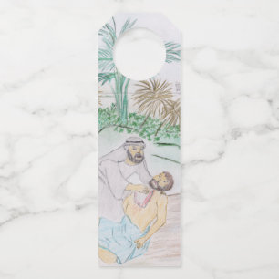 Étiquettes Pour Bouteilles Christian Artwork Le bon samaritain