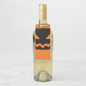 Étiquettes Pour Bouteilles Citrouille noir (Sur bouteille)