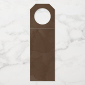 Étiquettes Pour Bouteilles Citrouilles de Thanksgiving et feuillage d'automne (Dos)