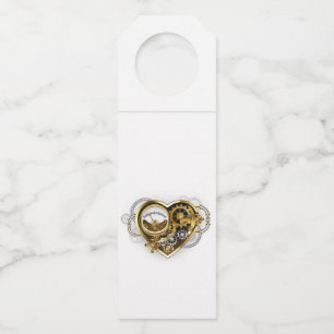 Étiquettes Pour Bouteilles Coeur vapeur avec un manomètre