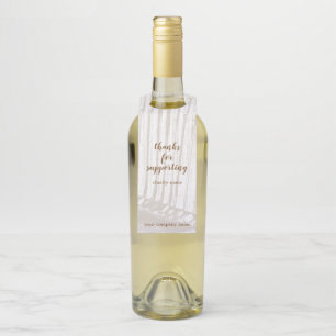 Étiquettes Pour Bouteilles Collecteur de fonds de golf marron et blanc antiqu