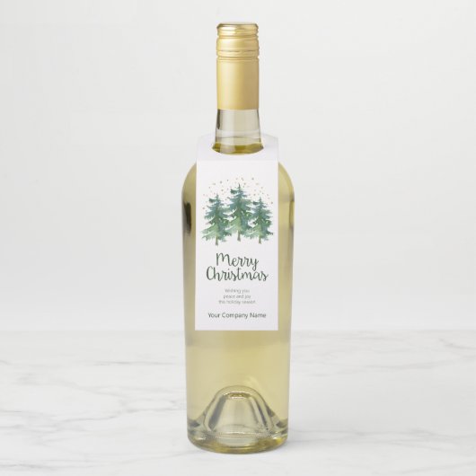 Étiquettes Pour Bouteilles Compagnie forestière d'hiver (Sur bouteille)