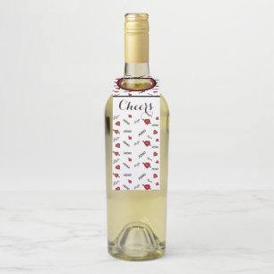 Étiquettes Pour Bouteilles Conception d'amour XOXO