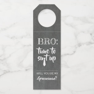 Étiquettes Pour Bouteilles Convient - Amusants Groomsmen Meilleur Homme Propo