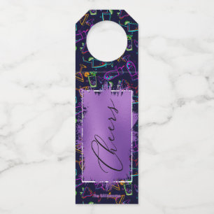 Étiquettes Pour Bouteilles COULEURS sur Cocktails Neon