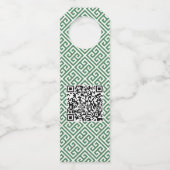 Étiquettes Pour Bouteilles Couronne de buis intelligent Ruban rouge Joyeuses (Dos)