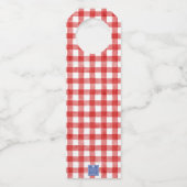 Étiquettes Pour Bouteilles Couronne topiaire drapeau américain patriotique aq (Dos)