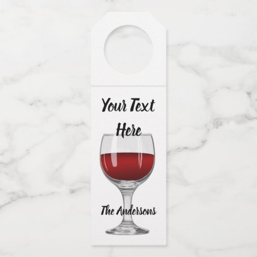 Étiquettes Pour Bouteilles Coutume du vin (Devant)