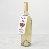Étiquettes Pour Bouteilles Coutume du vin (Incliné)