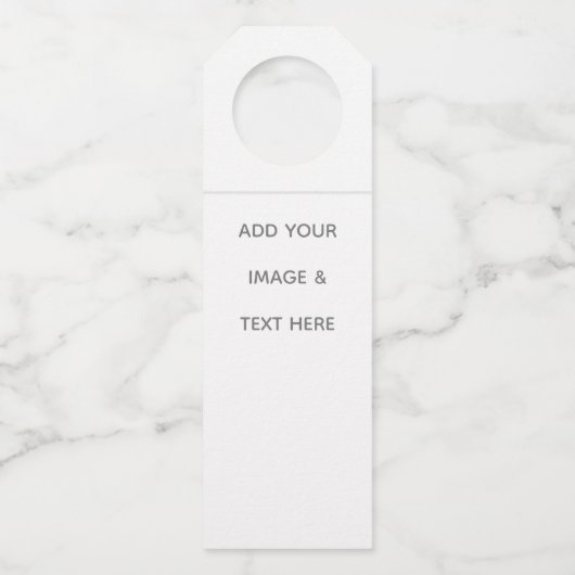 Étiquettes Pour Bouteilles Create Your Own white  (Devant)