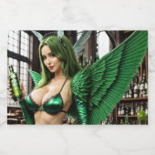 Étiquettes Pour Bouteilles De Liqueur Absinthe Green Fairy (Étiquettes simples)