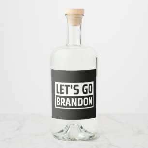 Étiquettes Pour Bouteilles De Liqueur allons à brandon