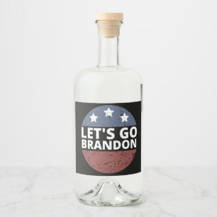 Étiquettes Pour Bouteilles De Liqueur allons à brandon