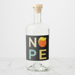 Étiquettes Pour Bouteilles De Liqueur Anti-Trump - Nope Edition III