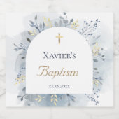 Étiquettes Pour Bouteilles De Liqueur aquarelle feuillage Baptême (Étiquettes simples)