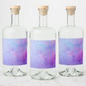 Étiquettes Pour Bouteilles De Liqueur Aquarelle violette (Bouteilles)