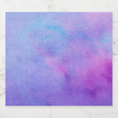 Étiquettes Pour Bouteilles De Liqueur Aquarelle violette (Étiquettes simples)