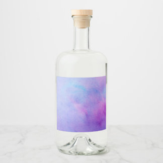 Étiquettes Pour Bouteilles De Liqueur Aquarelle violette