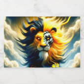 Étiquettes Pour Bouteilles De Liqueur Artsy Lion (Étiquettes simples)