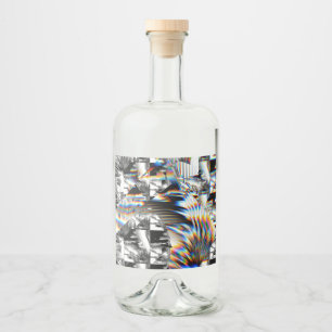 Étiquettes Pour Bouteilles De Liqueur Attaque arc-en-ciel