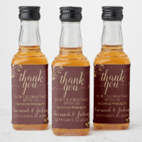 Auburn Brown et Mariage or Merci Mini