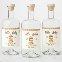 Baby shower neutre genre carrousel mignon