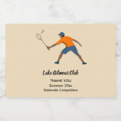 Étiquettes Pour Bouteilles De Liqueur Badminton (Étiquettes simples)