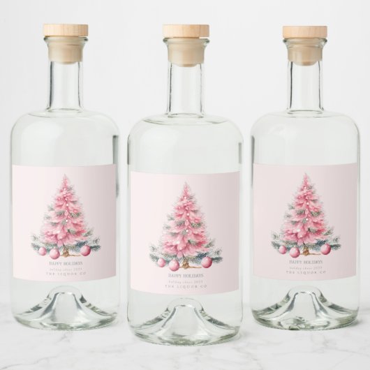 Étiquettes Pour Bouteilles De Liqueur Baubles de l'arbre de Noël (Bouteilles)