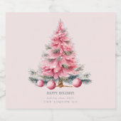 Étiquettes Pour Bouteilles De Liqueur Baubles de l'arbre de Noël (Étiquettes simples)