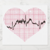 Étiquettes Pour Bouteilles De Liqueur Beat du coeur VII (Étiquettes simples)