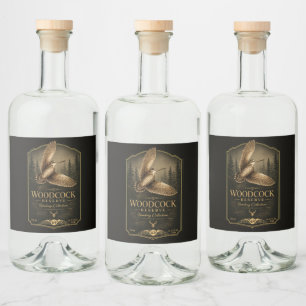 Étiquettes Pour Bouteilles De Liqueur Bécasse 