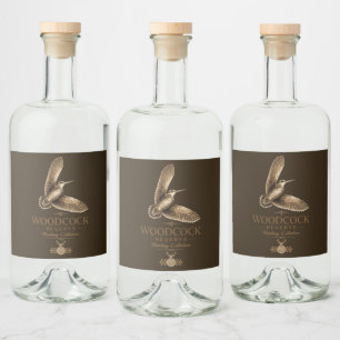 Étiquettes Pour Bouteilles De Liqueur Bécasse 