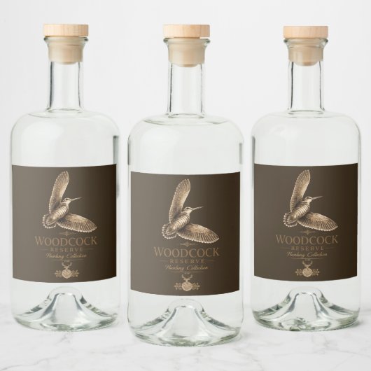 Étiquettes Pour Bouteilles De Liqueur Bécasse (Bouteilles)