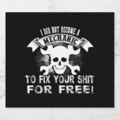 Étiquettes Pour Bouteilles De Liqueur Become A Mechanic (Étiquettes simples)