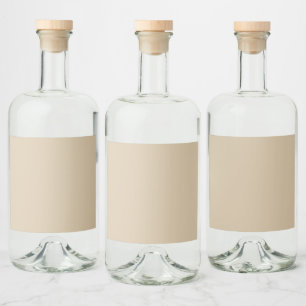 Étiquettes Pour Bouteilles De Liqueur Beige Champagne 