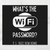 Étiquettes Pour Bouteilles De Liqueur belle nouvelle maison (Étiquettes simples)