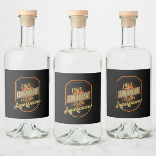 Étiquettes Pour Bouteilles De Liqueur Bibliothécaire