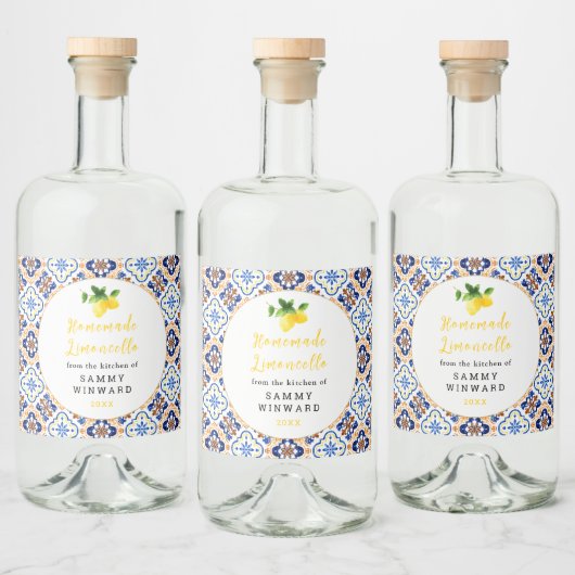 Étiquettes Pour Bouteilles De Liqueur Boisson Limoncello Maison (Bouteilles)