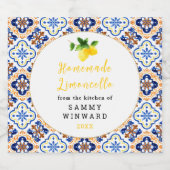 Étiquettes Pour Bouteilles De Liqueur Boisson Limoncello Maison (Étiquettes simples)