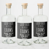 Étiquettes Pour Bouteilles De Liqueur bonne chance dans vos examens (Bouteilles)