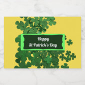 Étiquettes Pour Bouteilles De Liqueur Bonne Saint Patrick's Day (Étiquettes simples)