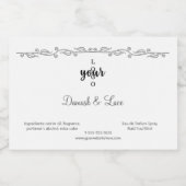 Étiquettes Pour Bouteilles De Liqueur Bordure Argent Classique Parfum de luxe (Étiquettes simples)