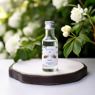Étiquettes Pour Bouteilles De Liqueur Cadeau de mariage escargot lent et régulier