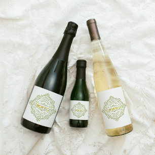 Étiquettes Pour Bouteilles De Liqueur Cadre de logo décoratif Limoncello